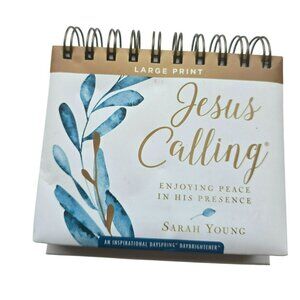 Sarah Young Jesus Calling Christian Flip Calendar Daily Scriptures LARGE PRINT